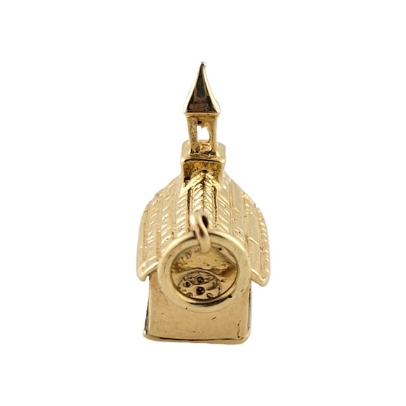 Vintage 14K Yellow Gold Church Charm #13196 - Picture 4 of 6